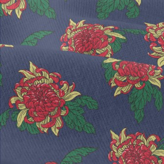Bright Red Flowers Modern Jersey