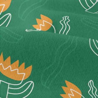 Weird Wavy Flowers Modern Jersey
