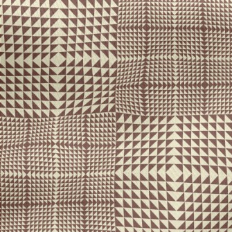 Geometric Pattern Jersey Backed Fleece
