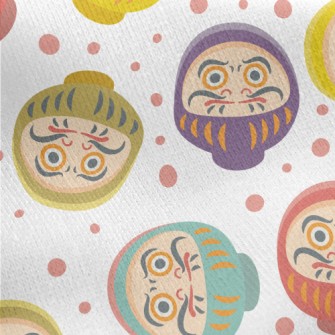 Classic Japanese Daruma Jersey Backed Fleece