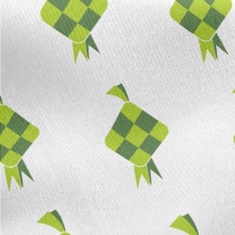 Artistic Checkered Origami Jersey Backed Fleece