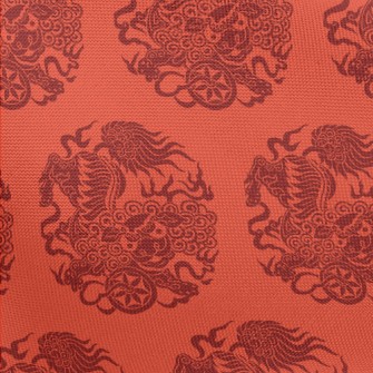 Traditional Lion Dance Paper C Pongee