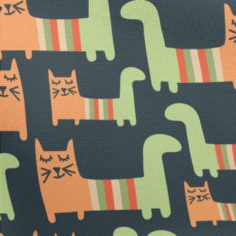 Funny Striped Cat Pongee