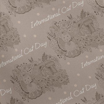 Healing Cat Lines Pongee