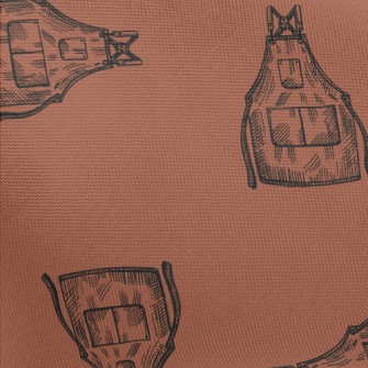 Simple Pocket Apron Pongee