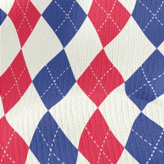 Fashionable Two-color Diamond  Stretch Jersey