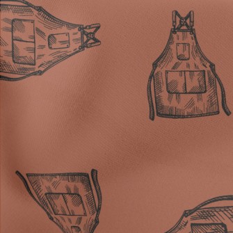 Simple Pocket Apron Lightweight Cotton Poplin