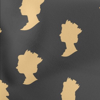 Queen Of England Profile Lightweight Cotton Poplin