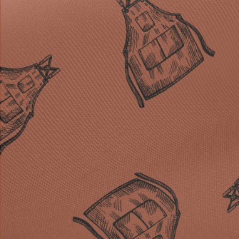 Simple Pocket Apron Midweight Cotton Poplin