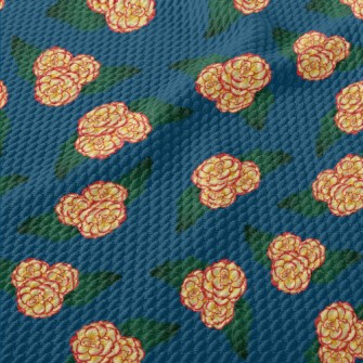 Gradient Flowers Birdseye Piqué