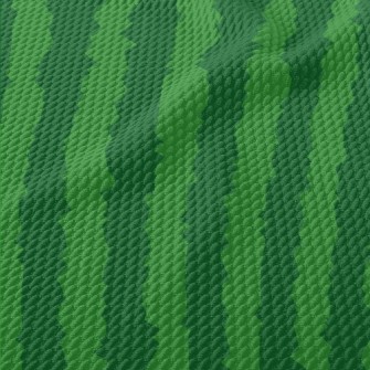 Watermelon Vertical Stripes Birdseye Piqué