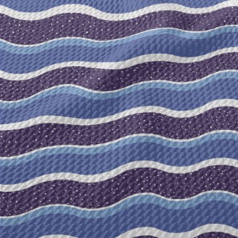 Geometric Wave Pattern Birdseye Piqué