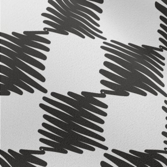 Line Art Grid Chiffon