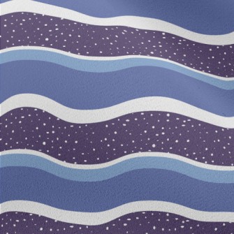 Geometric Wave Pattern Chiffon
