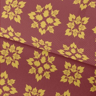 Radiant Flame Geometry Waterproof Oxford