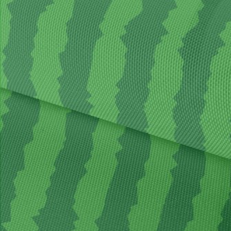 Watermelon Vertical Stripes Waterproof Oxford