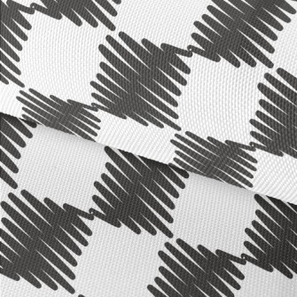 Line Art Grid Waterproof Oxford