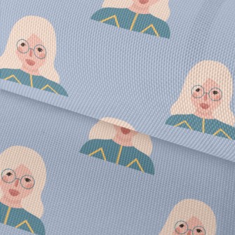 Cute Girl With Glasses Waterproof Oxford