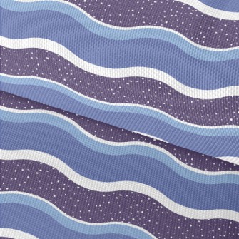 Geometric Wave Pattern Waterproof Oxford