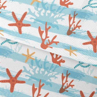 Striped Coral Starfish Waterproof Oxford