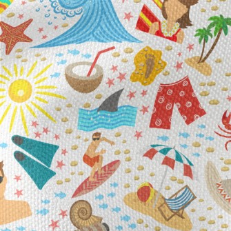 Summer Beach Activities Waterproof Canvas