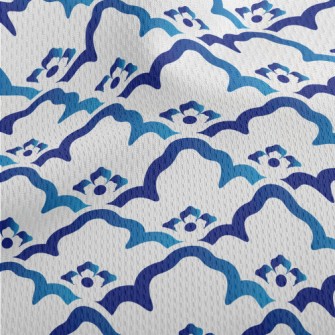 Gradient Flower Frame Flowers Athletic Mesh Flat Back