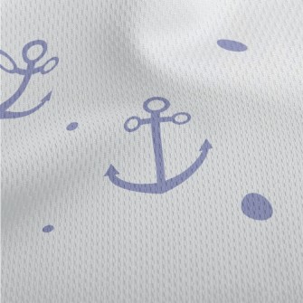 Navy Wind Anchor Athletic Mesh Flat Back