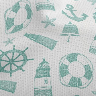 Starfish Lighthouse Binoculars Athletic Mesh Flat Back