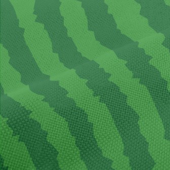 Watermelon Vertical Stripes Performance Linen