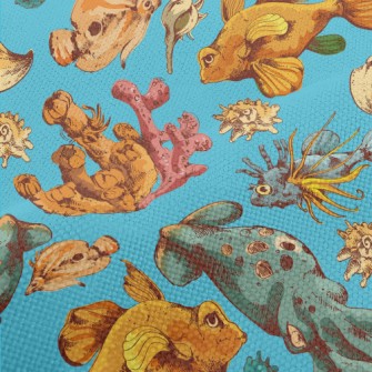 Colorful Marine Life Performance Linen