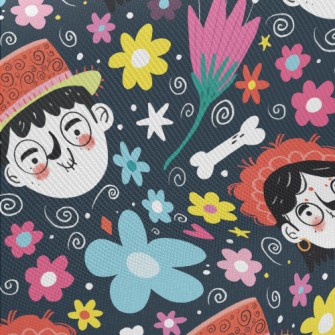 Colorful World Characters Twill