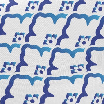 Gradient Flower Frame Flowers Twill