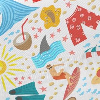 Summer Beach Activities Twill