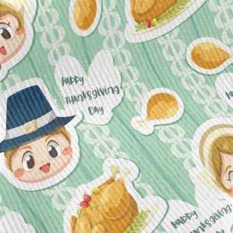 Thanksgiving Boy And Girl Standard Corduroy