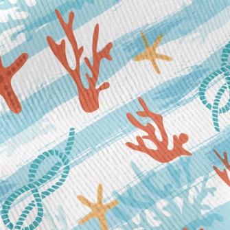 Striped Coral Starfish Standard Corduroy