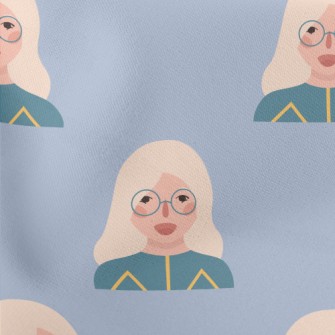 Cute Girl With Glasses Stretch Ponte