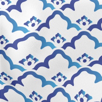 Gradient Flower Frame Flowers Stretch Ponte