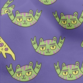 Pizza Rock Cat Micro Fleece