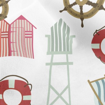 Lighthouse Lifebuoy Anchor Micro Fleece