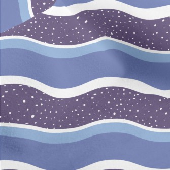 Geometric Wave Pattern Micro Fleece