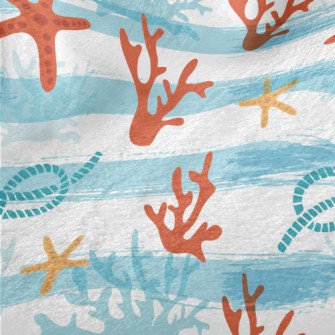 Striped Coral Starfish Minky