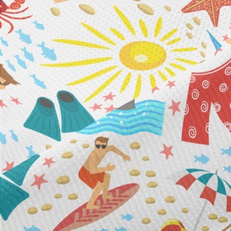 Summer Beach Activities Piqué