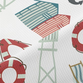 Lighthouse Lifebuoy Anchor Piqué