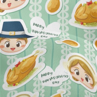 Thanksgiving Boy And Girl Lightweight Performance Linen