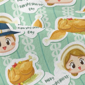 Thanksgiving Boy And Girl Modern Jersey