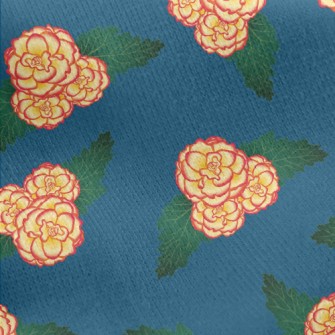 Gradient Flowers Jersey Backed Fleece
