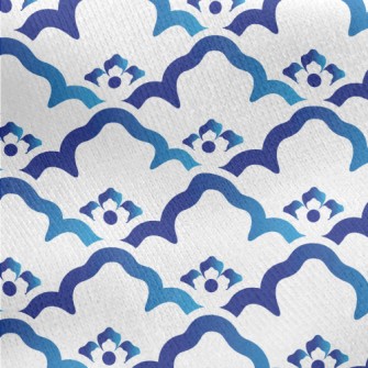 Gradient Flower Frame Flowers Jersey Backed Fleece