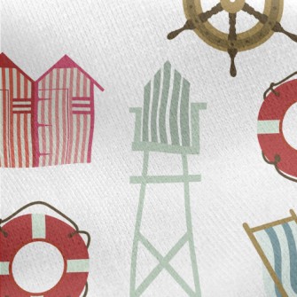 Lighthouse Lifebuoy Anchor Jersey Backed Fleece