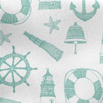 Starfish Lighthouse Binoculars Jersey Backed Fleece