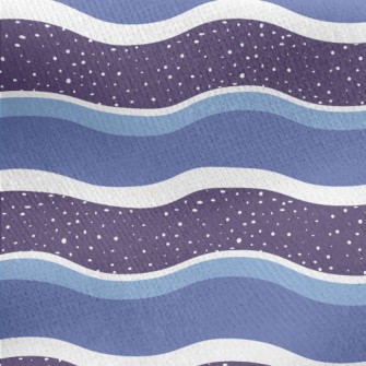 Geometric Wave Pattern Jersey Backed Fleece